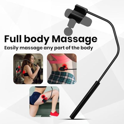 HEYCHY Massage Gun Holder for Back, Compatible with Most Super Mini Massage Guns, for Hard to Reach Areas (Works with Cute X1-Green-LW) - color: Auxiliary Frame