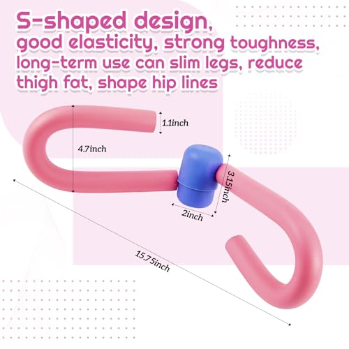 6 Pcs Fitness Resistance Exercise Bands 6 Tube Pedal Puller Resistance Band Set for Women Weight Loss Thigh Training Workout Equipment Elastic Arms Abdomen Shoulder Waist Leg Beginners Yoga