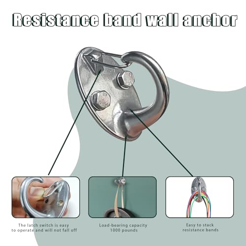 Ykendz 2PCS Sports Wall Sling Anchor, Ideal Sling Trainer For Gym Suitable For Home Fitness And Gym, Etc