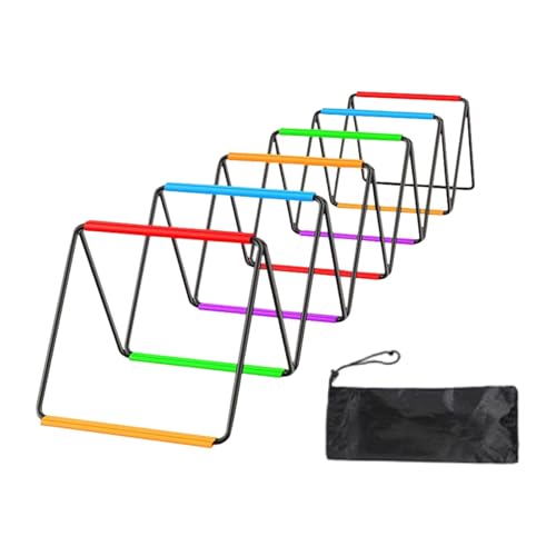 Agility Ladder, Football Ladder, Foldable Jumping Hurdles, Agility Training Equipment for Foot Exercises - size: 12 Grids