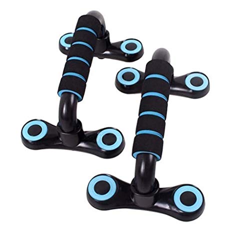 Stand with Adjustable Heights Includes Jump Rope Cushioned Foam Grip and Non-Skid Pad for Home Workout, Chest Tricep Bodyweight Training