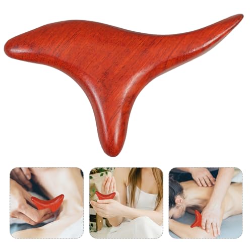 EXCEART Wooden Massage Stick 2Pcs Set Trigger Point Massage Tool for Muscle Roller Therapy Body Massager for Legs Arms Neck Back Relief