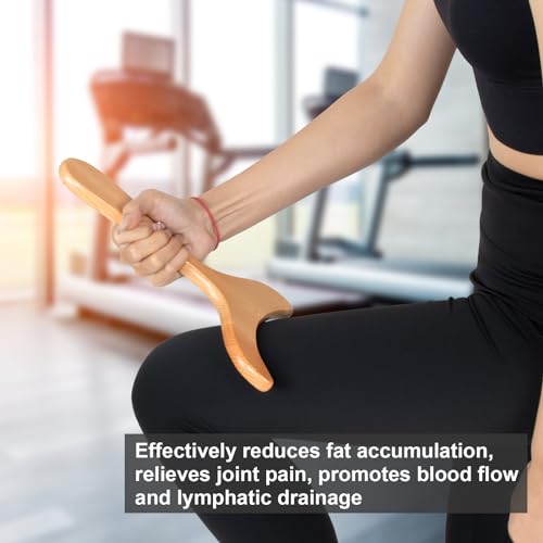 Wood Therapy Massage Tools,Wooden Lymphatic Drainage Massager, Cellulite Remover Body Sculpting Tool for Cellulite Reduction,Muscle Tension Release,Body Contouring-12 * 6 in