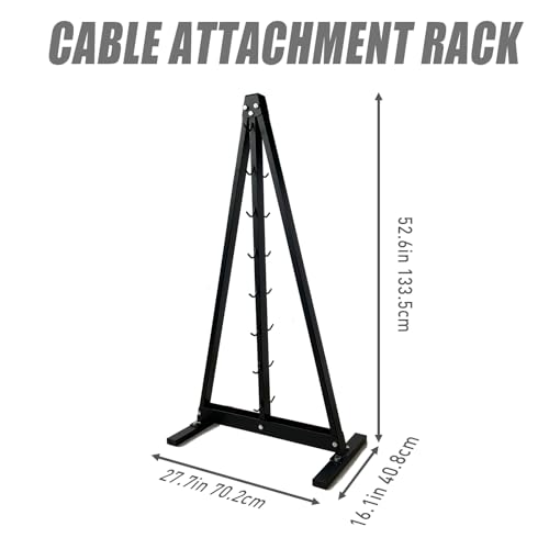 BLUSLM Lat Pull Down Bar Gym Accessory Rack, Lat Pulldown Attachments Cable Attachment Storage Rack for Mag Grip - Home Gym Fitness Heavy Duty A-Frame Stand - color: BIG S-ZHIJIA