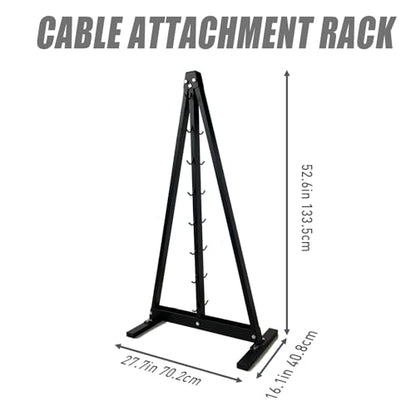 BLUSLM Lat Pull Down Bar Gym Accessory Rack, Lat Pulldown Attachments Cable Attachment Storage Rack for Mag Grip - Home Gym Fitness Heavy Duty A-Frame Stand - color: BIG S-ZHIJIA
