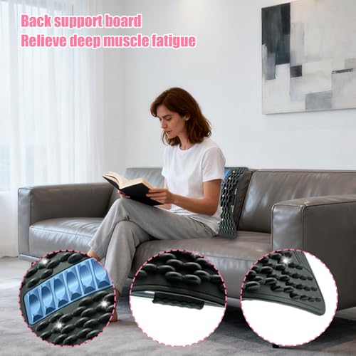 Back Arch Stretcher - Spinal Stretching Massage Support,Lumbar Support Back Stretch Board - for Men Women Workout Yoga Pilates Home Gym Travel Spine Muscle Recovery