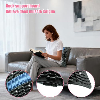 Back Arch Stretcher - Spinal Stretching Massage Support,Lumbar Support Back Stretch Board - for Men Women Workout Yoga Pilates Home Gym Travel Spine Muscle Recovery