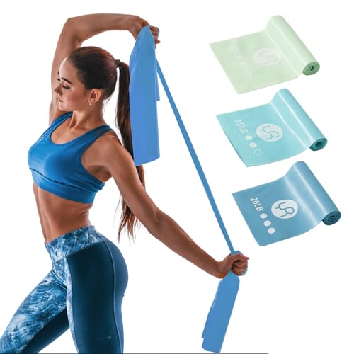 Resistance Bands Non Slip Elastic Stretch Bands for Men Women - color: Blue