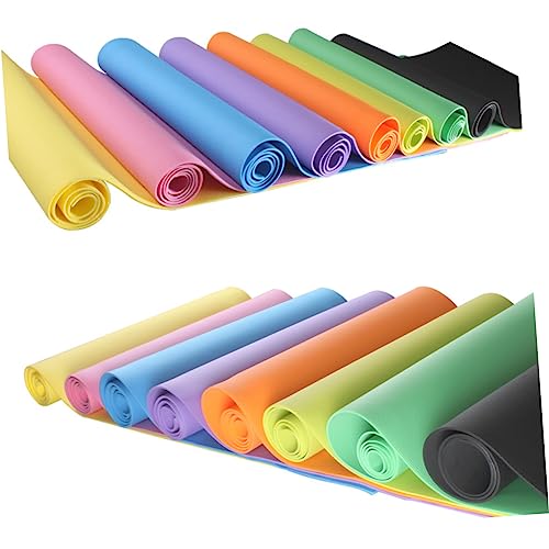 INOOMP Portable Anti-slip Eva Yoga Mat for Hot Yoga Aerobic Fitness and Stretching Routines Lightweight Exercise Mat Deep Green for Indoor and Outdoor Use
