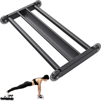 Glute Ham Glider, Multi-Functional Hamstring Roller with Smooth Wheels, V-Bar for Hamstring Curls, Ab Glider Workout & Core Strength Training