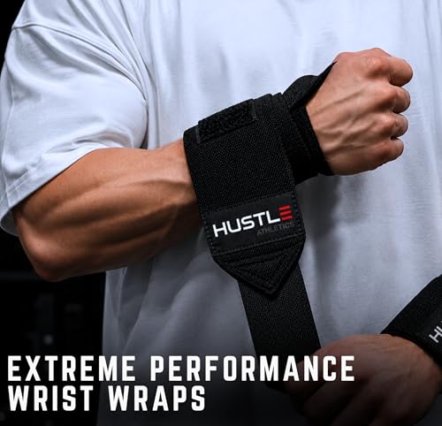 Wrist Wraps for Weightlifting, USPA-Approved 18" Wrist Support Straps for Bench Press, Squats & Overhead Press, Heavy-Duty Gym Wraps for Men and Women