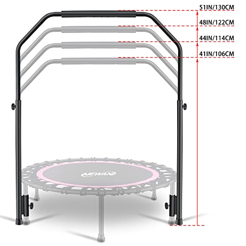 Newan Rebounder Handle Bar Accessory for 40" Round Fitness Trampolines, Cushy Foam Handles,Only Applicable to the Foot Tube Between 2.5CM/0.98IN Diameter(Trampoline Not Included)