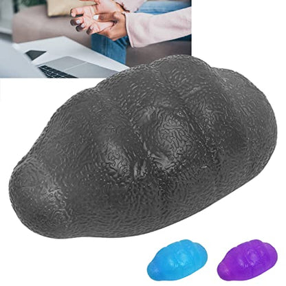 Finger Balls, Exerciser Grip Ball, Stress Balls, Hand Exercise Squeeze Ball Silicone Squeezer for Grip Strength(Grey)