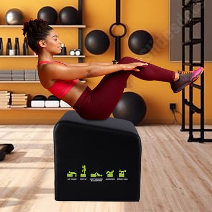 Hip Thrust Machine & Glute Bridge Exercise Machine, Hip Thrust Bench Booty Workout Box Platform for Home Gym Total Body Workout.