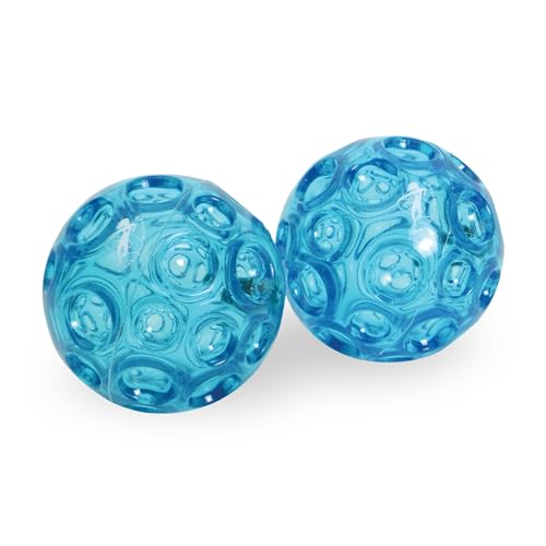 OPTP Franklin Method Small Blue Textured Ball Set (Pair) - Inflatable Myofascial Release Ball Set, Massage Balls for Back and Feet Training, Pilates, Yoga, Movement Therapy and More