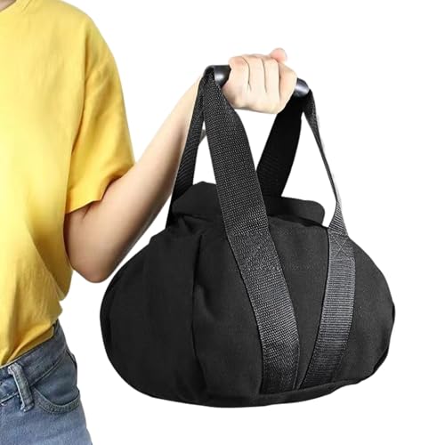 Adjustable Weight Sandbag, 0–35 Lbs Kettlebell Training Equipment, Portable Workout Bag with Handle for Fitness Strength Training Bodybuilding Yoga and Home Gym Exercise