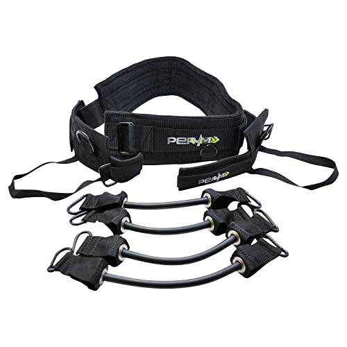PER4M Jump Trainer for Athletic and Resistance Training, black