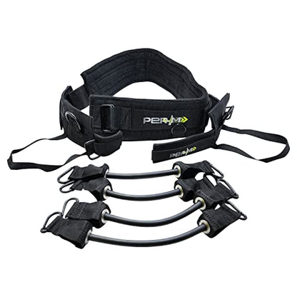 PER4M Jump Trainer for Athletic and Resistance Training, black
