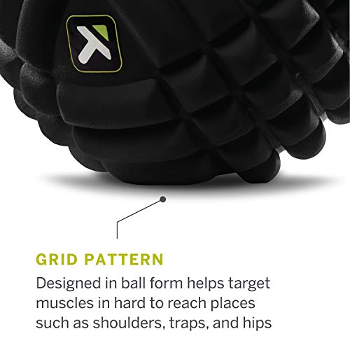 TRIGGERPOINT Performance Grid X Massage Ball for Deep Tissue Massage and Exercise Recovery, Black