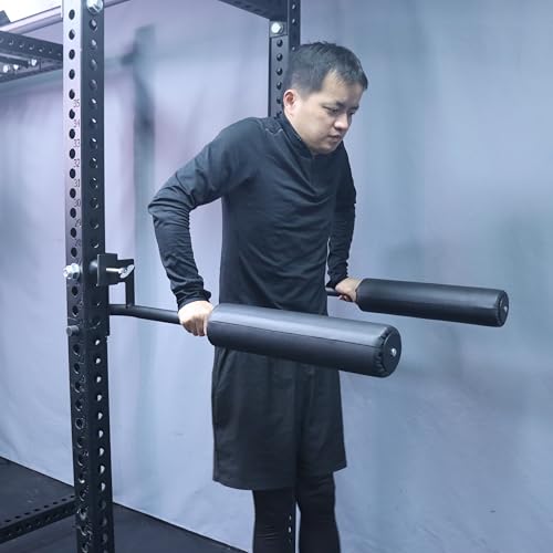 Nordic Leg Roller for Rack Mounted,Bulgarian Split Squat Accessories,Nordic Hamstring Curl Attachment,Home Gym Equipment for uprights ranging from 2" to 4" wide - size: 5/8″-16mm Hole