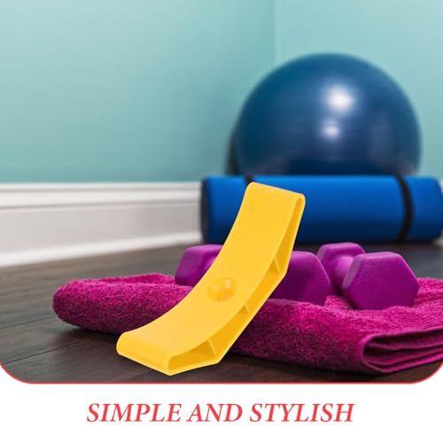 10pcs Dumbbell Rack and Kettlebell Storage Stand Hollow Weight Organizer for Home Gym, Compact Sports Equipment Holder with Shock Absorbing Yellow Design