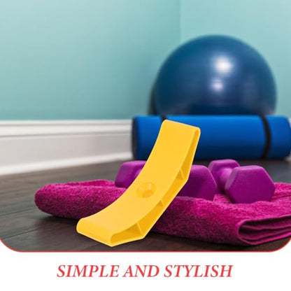 10pcs Dumbbell Rack and Kettlebell Storage Stand Hollow Weight Organizer for Home Gym, Compact Sports Equipment Holder with Shock Absorbing Yellow Design
