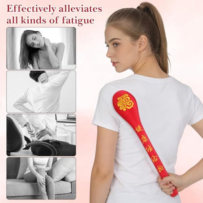 Beavorty Manual Back Massagers 2 Pcs Handheld Massage Stickfor Back Muscle Pain Relief | Massage Hammer Stick Tool for Neck & Shoulder Deep Tissue Stress Relief