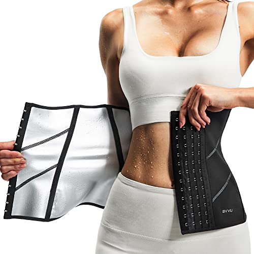Sweat Waist Trainer Trimmer for Women Corset Cincher Underbust Latex Sport Girdle Body Shaper for Workout - size: XX-Large