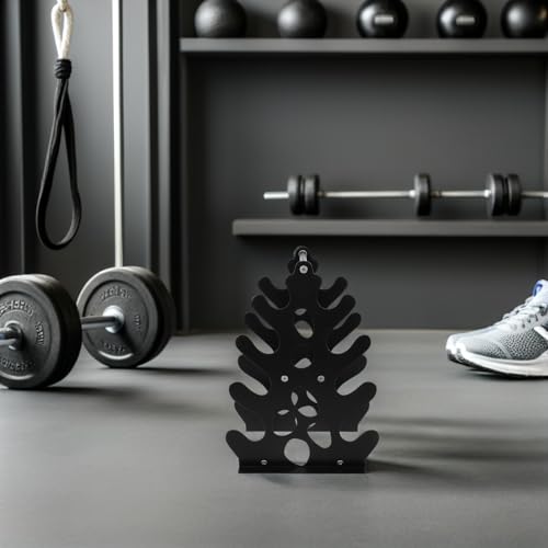 GANAZONO Dumbbell Rack Stand for Home Gym, Multi-layer Weight Storage Rack with Non-slip Base, Compact Kettlebell and Dumbbell Organizer for Strength Training Equipment