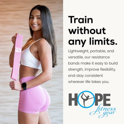 Hope Fitness Gear Booty Band. Thick Fabric Resistance Band (Small, Black) for Glutes, Legs & Hip Workouts, Squats, Strength Training, Muscle Toning, Home Workouts, Gym, Travel & Full-Body Fitness