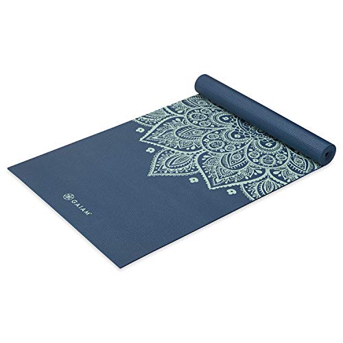 Gaiam Yoga Mat - Premium Thick Non Slip Exercise & Fitness Mat for All Types of Yoga, Pilates & Floor Workouts - color: Indigo Sundial