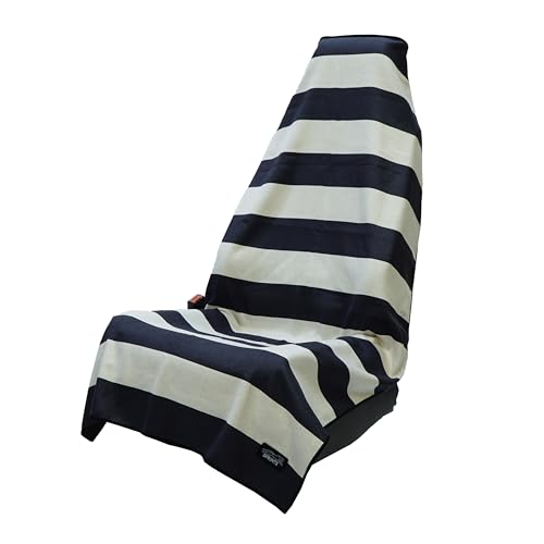 Sprints Athletic Running Towel, Full-Sized, Car Seat Cover - Performance Microfiber (Midnight Boardwalk Stripe) - color: Midnight Boardwalk Stripe