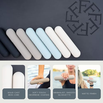 Dumbbell - Hand Weights for Exercise, Muscle Toning, Muscle Toning, Strength Building & Full Body Workout - color: IVORY, style: 2.2 lb