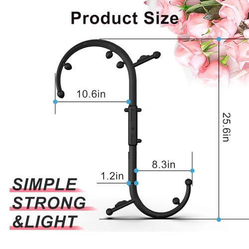 Back Massager for Pain Relief Deep Tissue - Massage Trigger Point Cane,Massage Stick for Pain Relief,Muscle Release Tool Self Massage Hook Cane for Women & Men(Black)