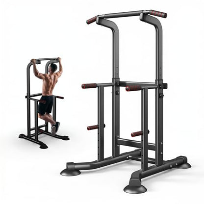 Pull Up Bar Dip Bar Power Tower Free Standing Home Gym Workout Equipment 450 LBS Weight Capacity