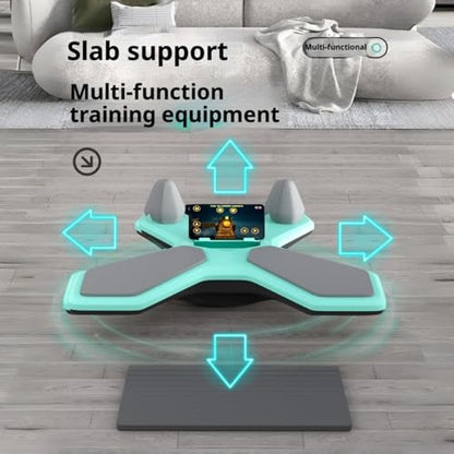 Workout Balance Board with Maze Game Core Trainer with Pleasure Wholesale 360° Tilt & Twist Plank Board with Multi-Functional Handles Phone Holder Plus Elbow Pad