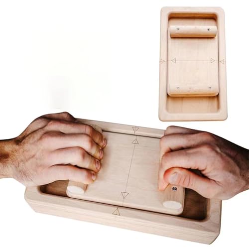 Wooden Finger Exerciser, WhiteOak Crimp Clash, Tug of War for Climbers, Combines Armwrestling with Tug-of-War, Hand Exercises Wooden Finger Gripper, Interactive Finger Competition Board