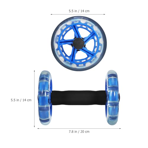 SEWACC Ab Roller, Dual Wheel Core Trainer with Non‑Slip Handles, Stable Abdominal Exercise Equipment for Home Gym Fitness with Dual-Wheel Stability and Non-Slip Handles 7.87X5.51X5.51 Inch
