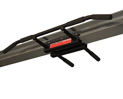Firstlaw Fitness 600 LBS Limit - I-Beam Pull Up Bar - Bent Bar – RED - Rubber Grips
