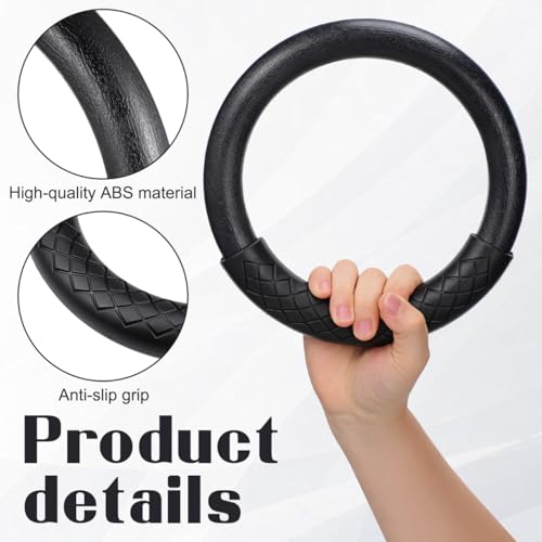 BESPORTBLE Gymnastics Rings for Home Gym Workout, 1 Pair Heavy Duty ABS Gym Rings for Calisthenics Equipment, Professional Fitness for Pull Up Bar Strength Training, Gift for Men Women Fitness