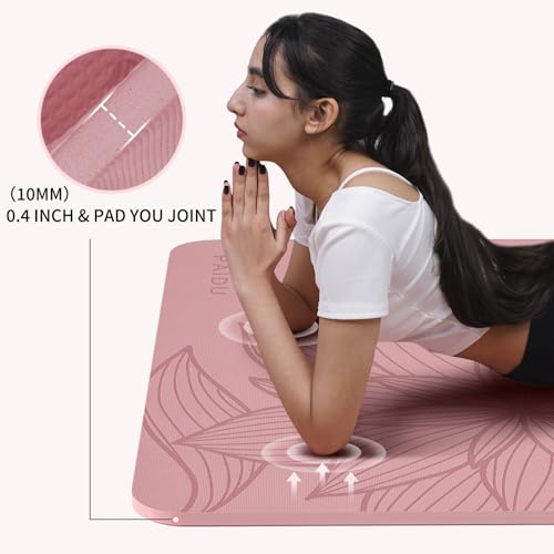 PAIDU Large Yoga Mat-72’x36’x0.4’ Extra Width ＆ Thick,Comfortable,Non-Slip Exercise Mat-Works Great on All Floor for Stretching,Yoga Studio,Gym or Home Workouts