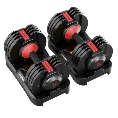 New Upgraded Adjustable Dumbbell Set of 2 (52.5 lbs/25 lbs), 15/9 Weights Dumbbell Set with Safe Locking System, Quick Adjustable Dumbbells For Men and Women Home Gym Workout with Anti-Slip Handle