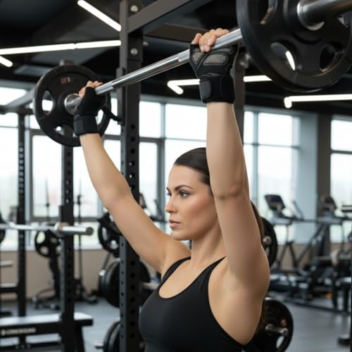 2026 Upgraded Workout Gloves with Wrist Wrap Support Full Palm Protection and Extra Grip for Exercise, Gym, Weightlifting