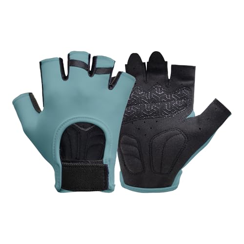 Workout Gloves for Women Lightweight Sweat-Wicking Breathable Gym Gloves with Silicone Grip, Padded Palm for Light Training Dumbbells, Cycling, Yoga, Pilates, Everyday Fitness - color: green, size: Small