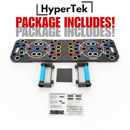 Hybertek 27 in 1 Pro Push Up Board | Multi Functional Foldable Push Up Stand for Strength Training, Fat Burning & Full Body Workout at Home | Muscle Training Push Up Bar Board for Men & Woman Fitness