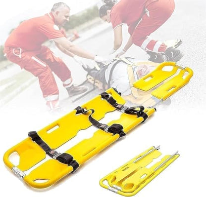 First Responder EMT Backboard Spine Board Stretcher Immobilization Safe Straps, Folding Transport Stretcher Emergency, Spine Board Stretcher, Transfer EMT Backboard Immobilization