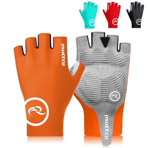 Cycling Gloves,Anti-Slip 5mm Padded Biking Gloves for Men Women Shock-Absorbing Summer Breathable for Road Bicycle Commuting