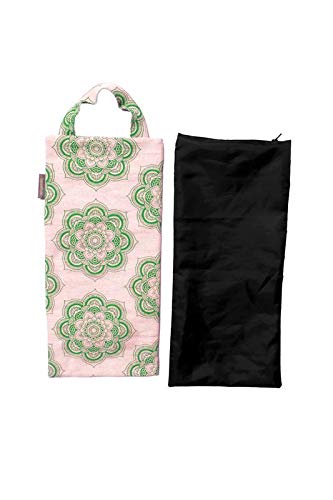 Yoga Sand Bag Jute/Cotton Unfilled for Yoga Weights and Resistance Training - color: Natural Green