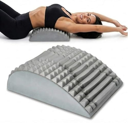 Foam Back Stretcher for Gentle Daily Stretching | Lumbar Support Pillow, Lower Back Relief, Posture Correction, Spine Support, Lightweight