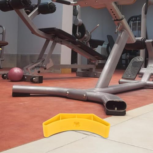 10pcs Dumbbell Rack and Kettlebell Storage Stand Hollow Weight Organizer for Home Gym, Compact Sports Equipment Holder with Shock Absorbing Yellow Design